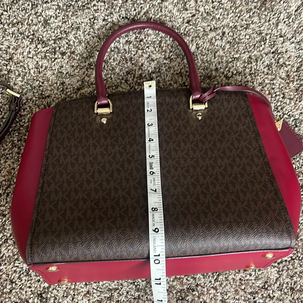 Michael Kors monogram satchel bag